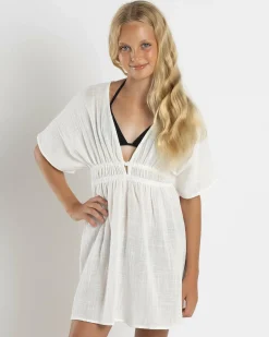 Best Girls' Reva Cover Up Kids Beach Covers & Overswim