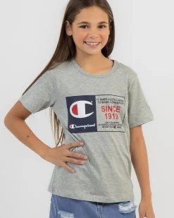 Tops*Champion Girls' Rochester Graphic T-Shirt Oxford Heather