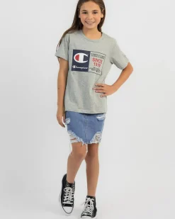 Tops*Champion Girls' Rochester Graphic T-Shirt Oxford Heather