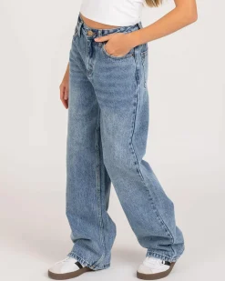 Outlet Girls' Rocker Straight Leg Jeans Kids Jeans|Denim