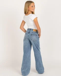 Outlet Girls' Rocker Straight Leg Jeans Kids Jeans|Denim