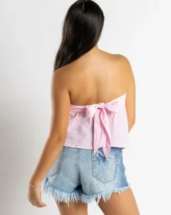 Tops*Mooloola Girls' Rosie Top Pink Gingham