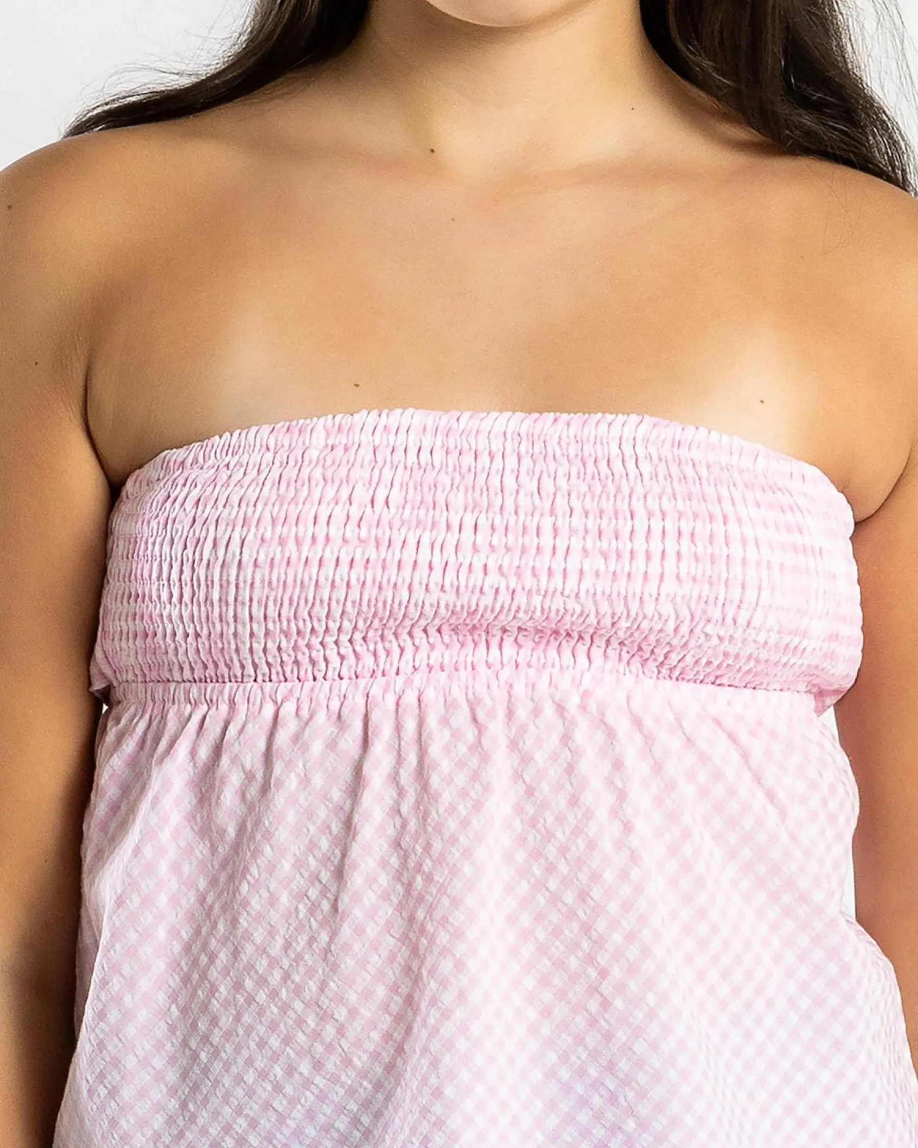 Tops*Mooloola Girls' Rosie Top Pink Gingham