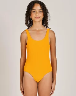 New Girls' Sandalwood One Piece Swimsuit Kids Surf|One Pieces