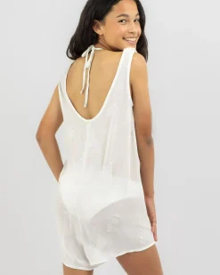 Beach Covers & Overswim*Topanga Girls' Sheldon Beach Cover White