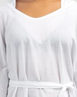 Beach Covers & Overswim*Topanga Girls' Sheridan Beach Cover White
