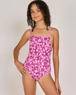Hot Girls' Slice Of Paradise One Piece Swimsuit Kids Surf|One Pieces