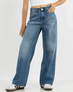 Clearance Girls' Soho Wide Leg Jeans Kids Jeans|Denim