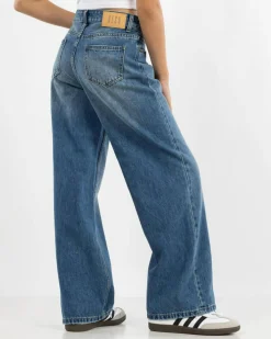 Clearance Girls' Soho Wide Leg Jeans Kids Jeans|Denim