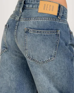 Jeans|Denim*DESU Girls' Soho Wide Leg Jeans Blasted Garage