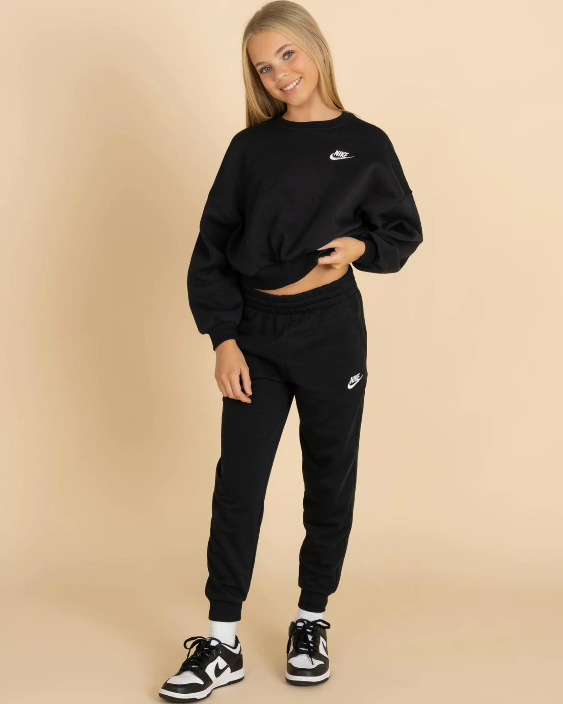 Sale Girls' Sportswear Club Fleece Track Pants Kids Bottoms