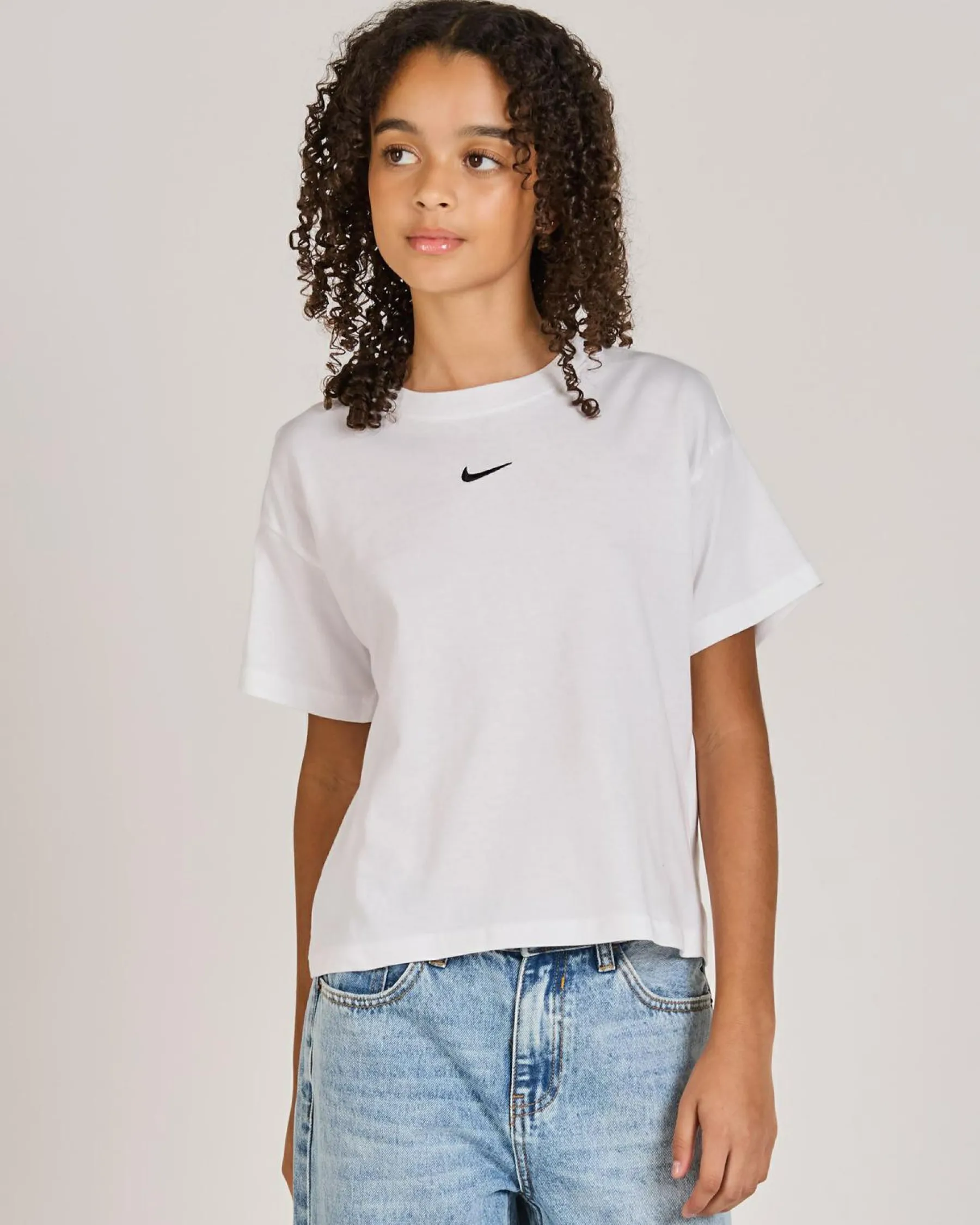 Hot Girls' Sportswear Essential Boxy T-Shirt Kids Tops