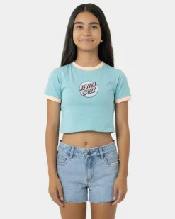 Best Girls' Sprinkle Dot Front Baby Tee Kids Tops