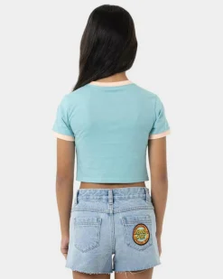 Best Girls' Sprinkle Dot Front Baby Tee Kids Tops