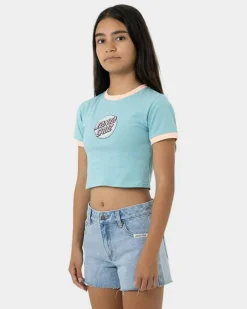 Best Girls' Sprinkle Dot Front Baby Tee Kids Tops