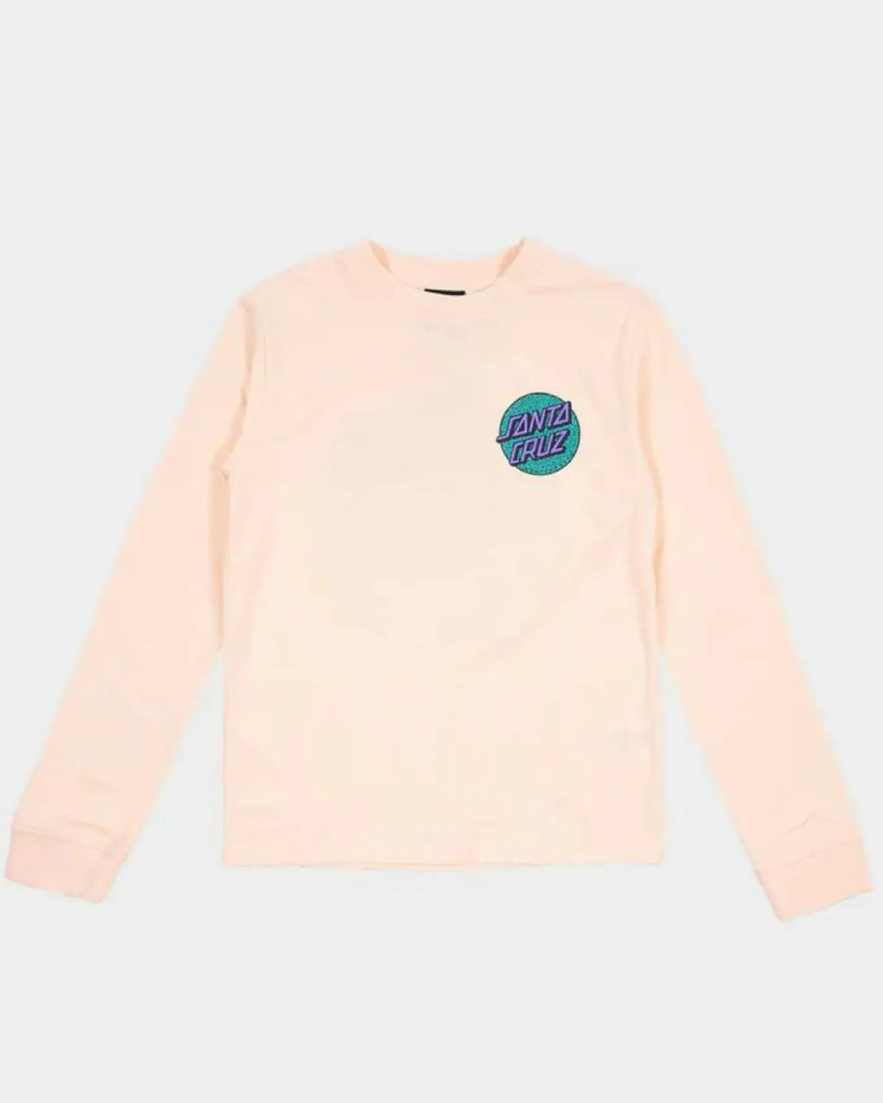 Tops*Santa Cruz Girls' Sprinkle Dot Long Sleeve T-Shirt Pink Coral