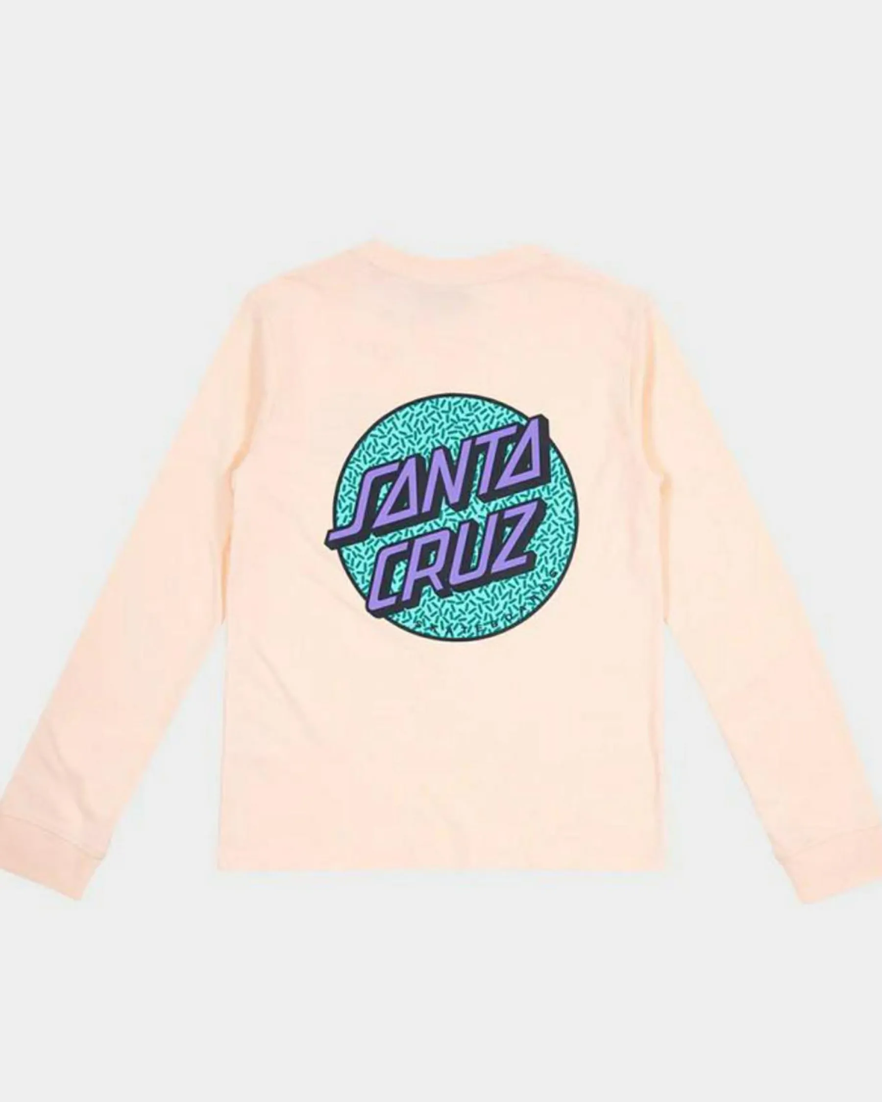 Tops*Santa Cruz Girls' Sprinkle Dot Long Sleeve T-Shirt Pink Coral