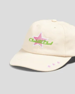 Headwear*Rusty Girls' Star Burst Adjustable Cap Oatmeal