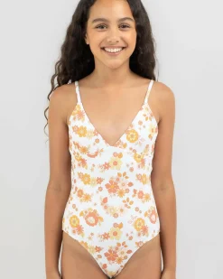 One Pieces*Kaiami Girls' Stevie One Piece Swimsuit Multi