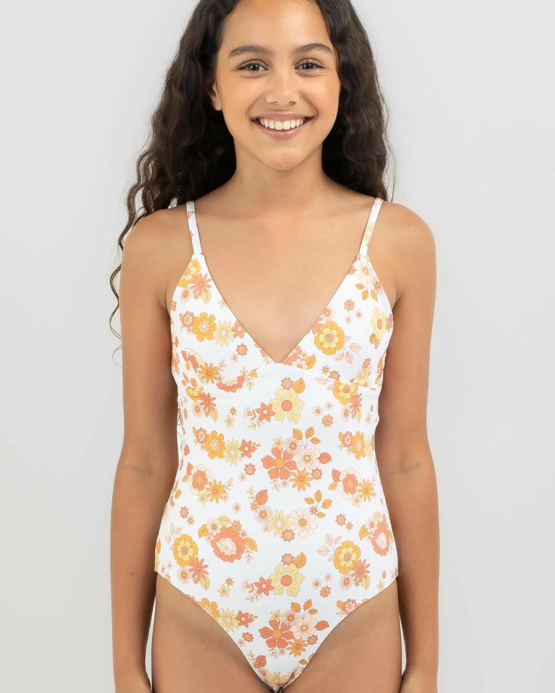 One Pieces*Kaiami Girls' Stevie One Piece Swimsuit Multi