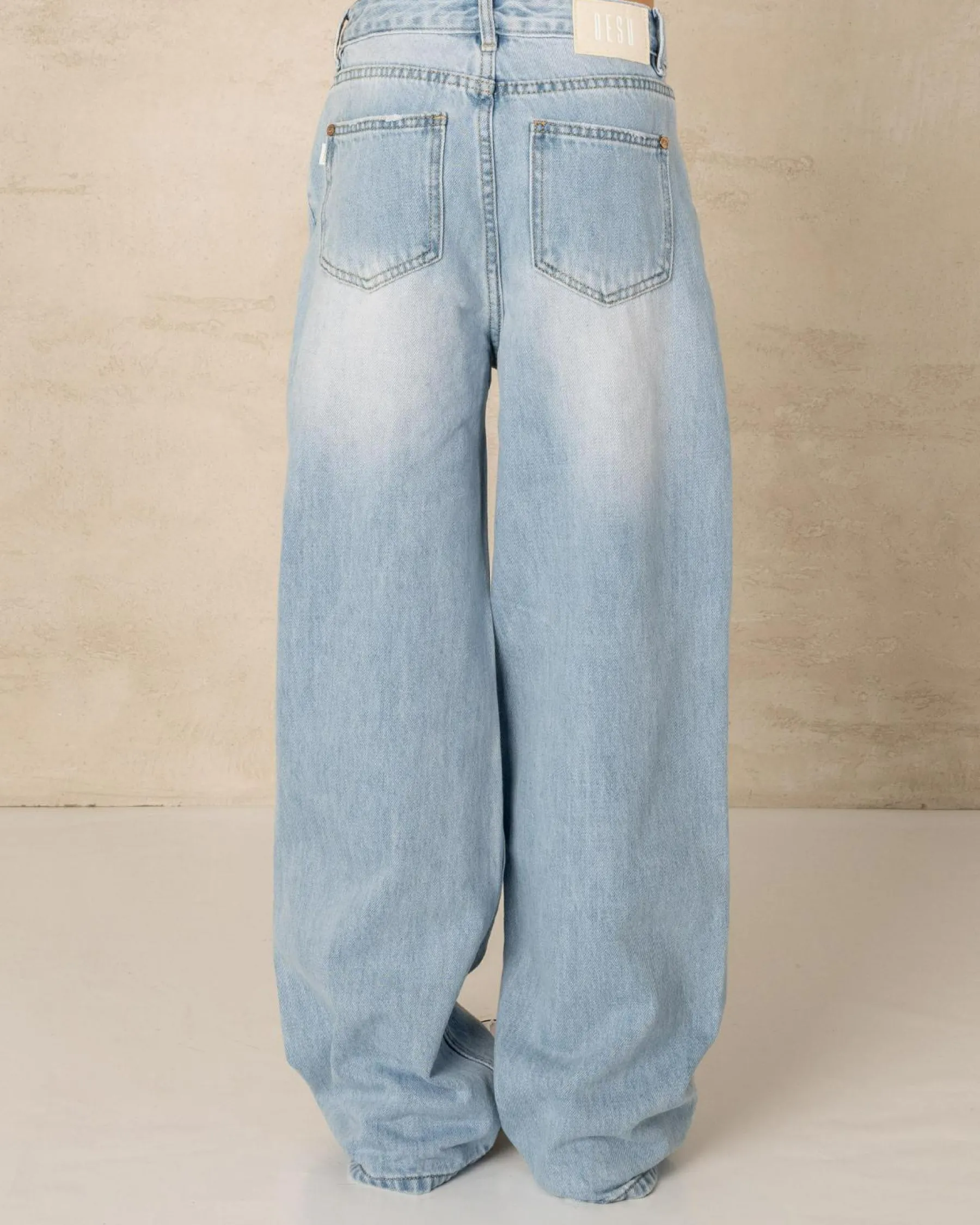 Jeans|Denim*DESU Girls' Stones Straight Leg Jeans Blasted Distressed Bleach