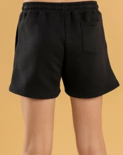 Bottoms*Santa Cruz Girls' Style Dot Track Shorts Off Black