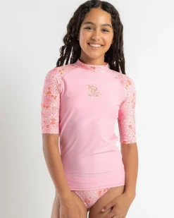 Rash Vests*Rip Curl Girls' Summer Sol Rash Vest Set Bright Pink