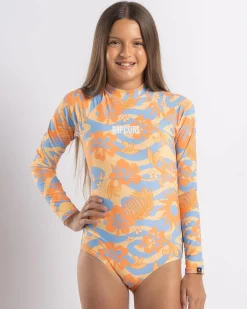 Outlet Girls' Sun Sol Long Sleeve Surfsuit Kids Surf|Wetsuits & Surfsuits