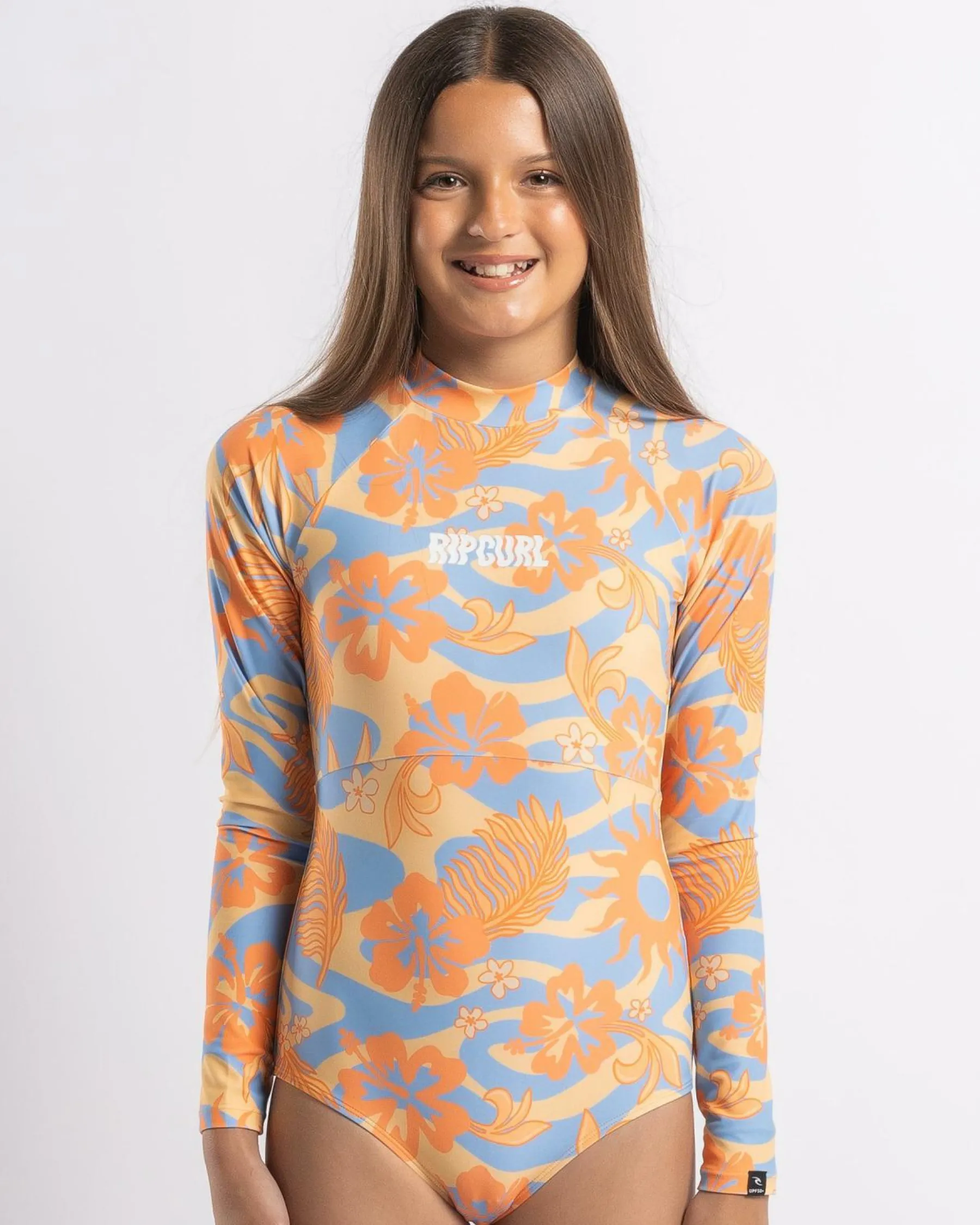 Outlet Girls' Sun Sol Long Sleeve Surfsuit Kids Surf|Wetsuits & Surfsuits