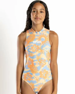 Best Girls' Sun Sol One Piece Swimsuit Kids Surf|One Pieces