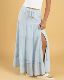 Bottoms*Mooloola Girls' Sundown Maxi Skirt Baby Blue