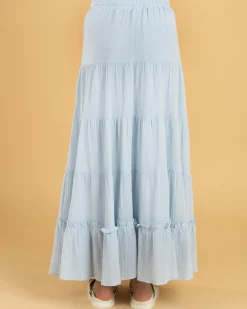 Bottoms*Mooloola Girls' Sundown Maxi Skirt Baby Blue