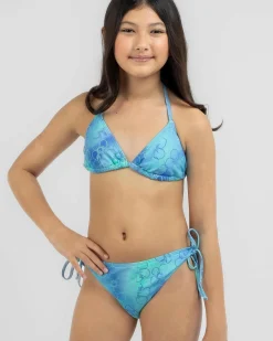 Girls' Sunshine Triangle Bikini Set Kids Bikinis