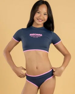 Bikinis*Rip Curl Girls' Surf Puff Bikini Set Navy