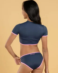 Bikinis*Rip Curl Girls' Surf Puff Bikini Set Navy