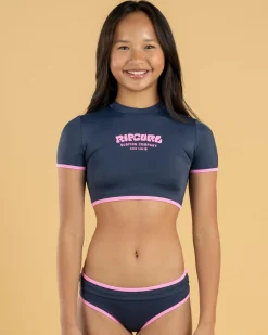 Bikinis*Rip Curl Girls' Surf Puff Bikini Set Navy