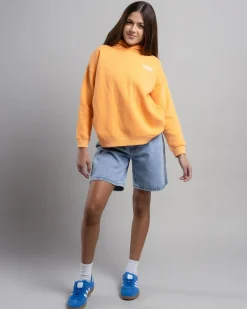 Outerwear*Rip Curl Girls' Surf Puff Heritage Hoodie Orange