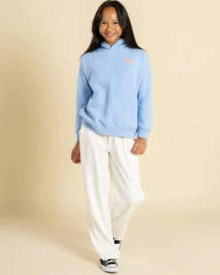 Outerwear*Rip Curl Girls' Surf Puff Heritage Hoodie Mid Blue