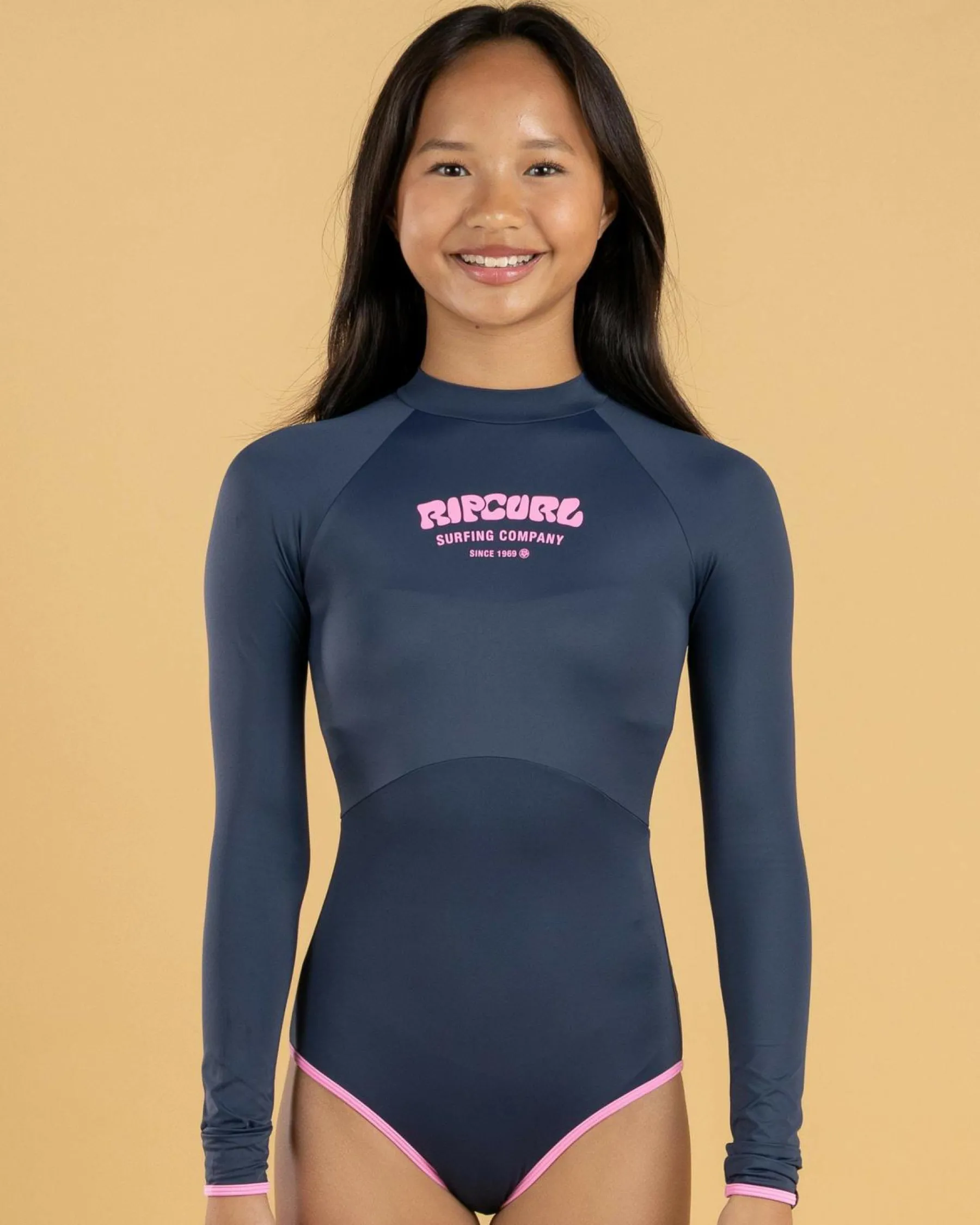 Surf|Wetsuits & Surfsuits*Rip Curl Girls' Surf Puff Long Sleeve Surfsuit Navy