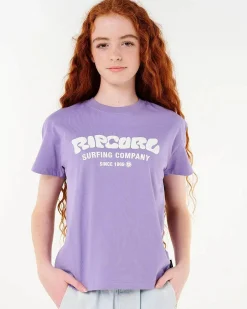 Tops*Rip Curl Girls' Surf Puff Relaxed T-shirt Purple
