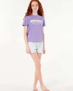Tops*Rip Curl Girls' Surf Puff Relaxed T-shirt Purple