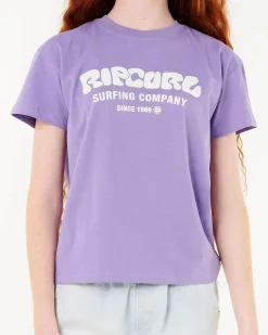 Tops*Rip Curl Girls' Surf Puff Relaxed T-shirt Purple