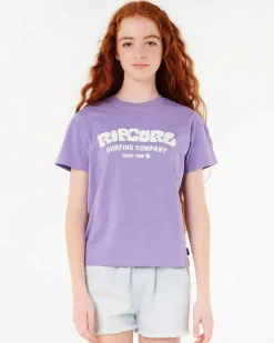 Tops*Rip Curl Girls' Surf Puff Relaxed T-shirt Purple