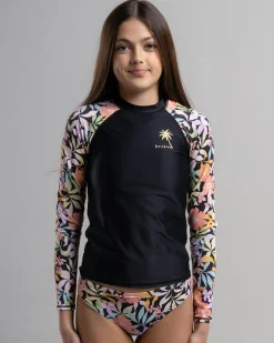 Girls' Sweet Talkin Long Sleeve Rash Vest Set Kids Rash Vests