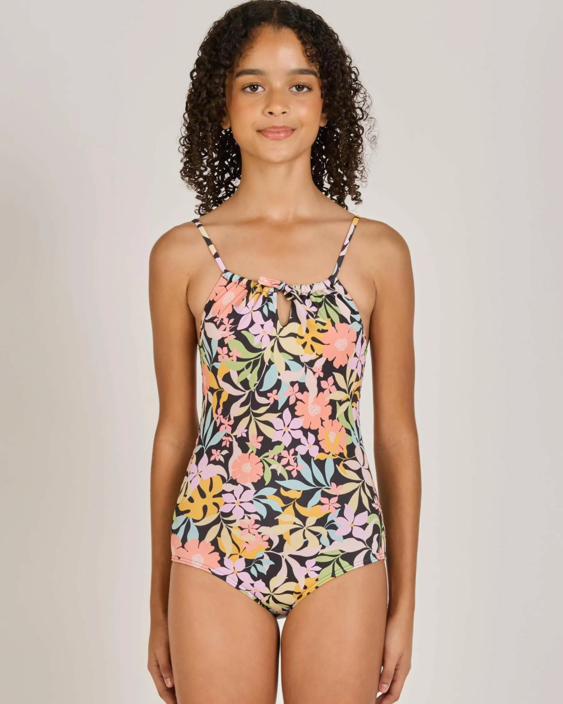 Clearance Girls' Sweet Talkin One Piece Swimsuit Kids Surf|One Pieces