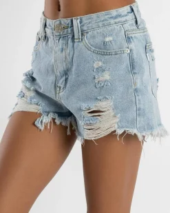 Denim|Bottoms*DESU Girls' Taylor Shorts Light Blue
