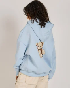 Outerwear*Malibu Lounge Girls' Teddy Hoodie Pastel Blue