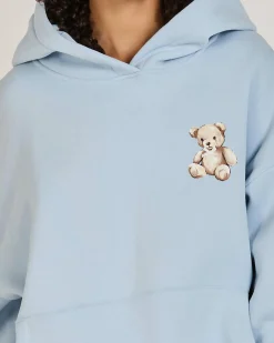 Outerwear*Malibu Lounge Girls' Teddy Hoodie Pastel Blue