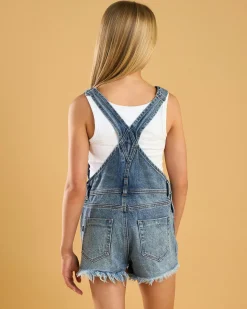 Online Girls' Texas Denim Short Overalls Kids Denim|Overalls & Pinafores