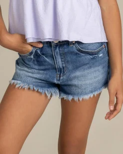 New Girls' Texas Denim Shorts Kids Denim|Bottoms